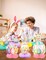 9Pcs Easter Centerpieces for Tables,Colorful Easter Centerpiece Table Decorations Cute Bunny Egg Honeycomb Centerpieces for Spring Happy Easter Rabbit Photo Prop Party Supplies